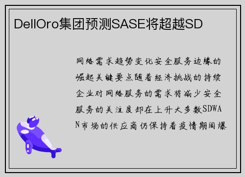 DellOro集团预测SASE将超越SD